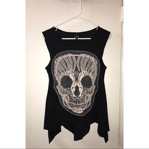 Lace Skull Tank